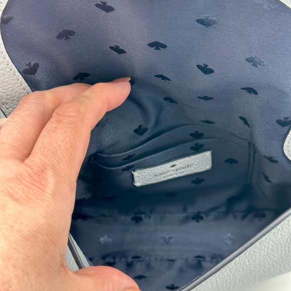 LIKE NEW Kate Spade Leila Mini Flap Crossbody - Avalon Mist - Picture 9 of 14